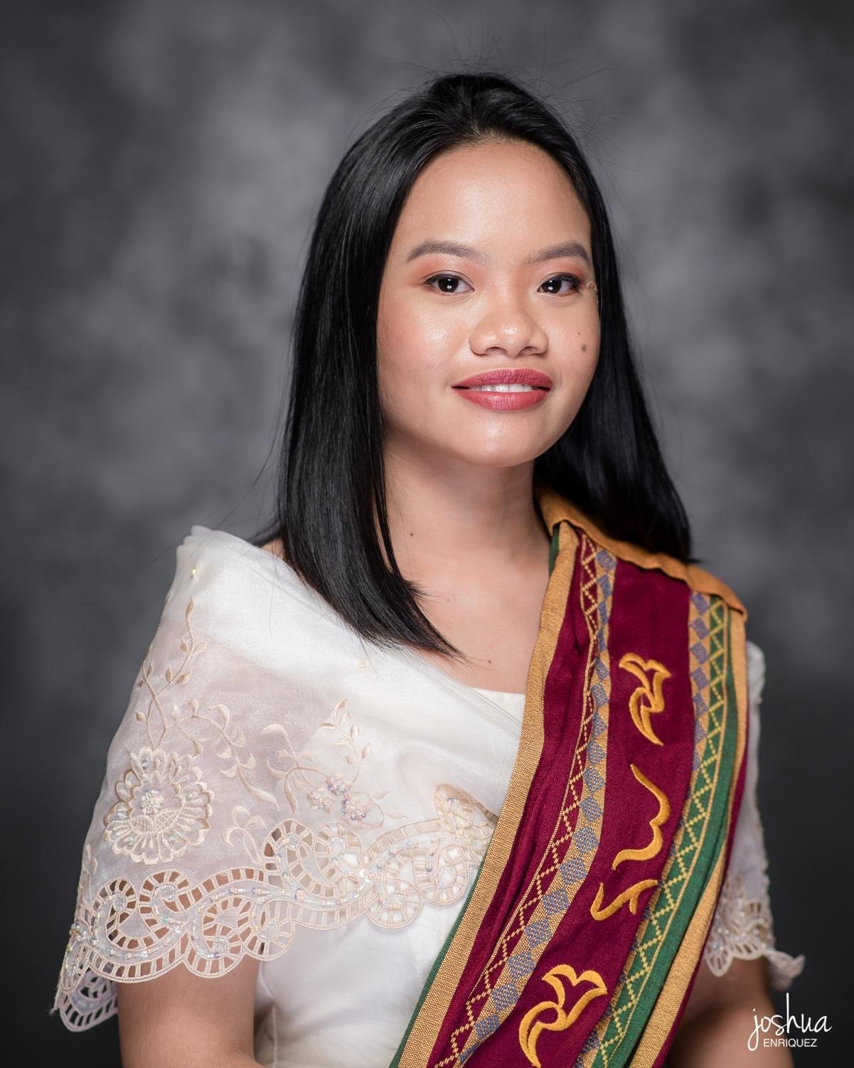 ONE UPV scholar Riza Flores in graduation attire